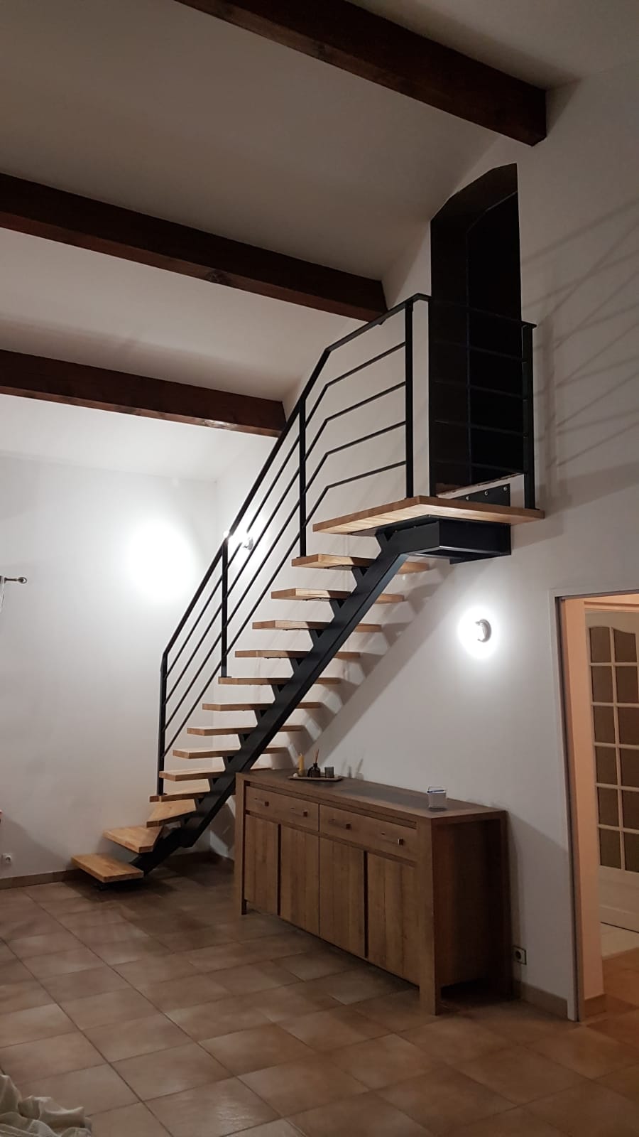 Nouvel escalier acier et bois à Toulouse